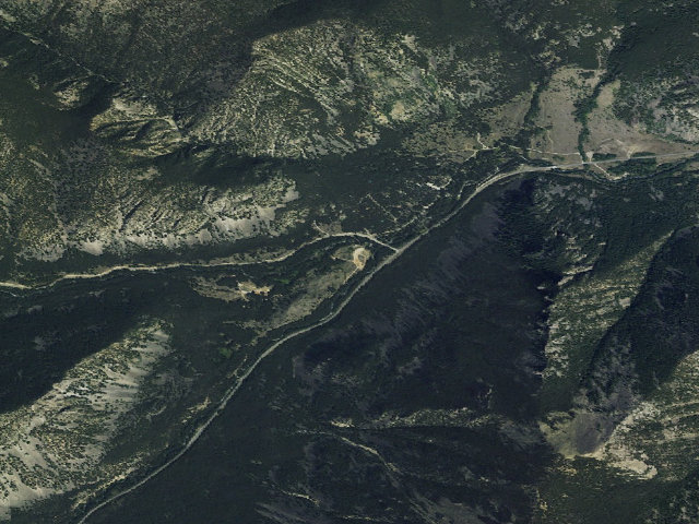 Aerial image of USFS dispersed camp — MT #2