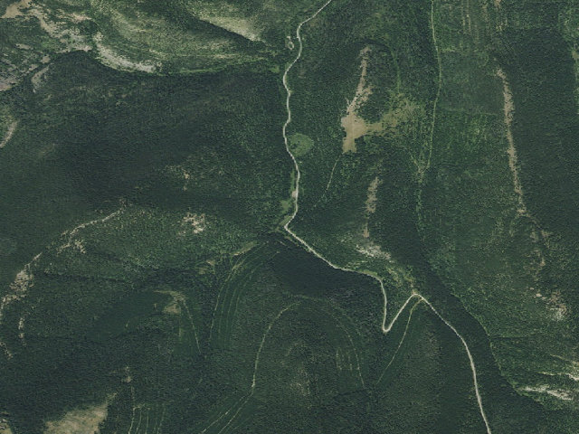Aerial image of USFS dispersed camp — MT #201