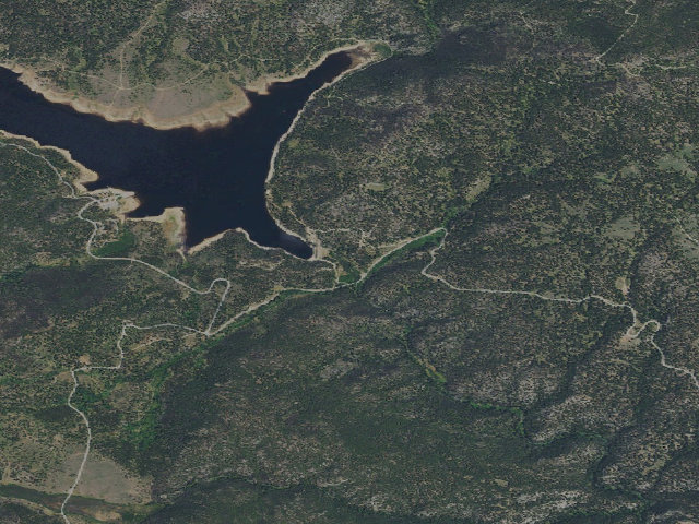 Aerial image of USFS dispersed camp — MT #205