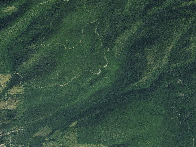Aerial image of USFS dispersed camp — MT #206