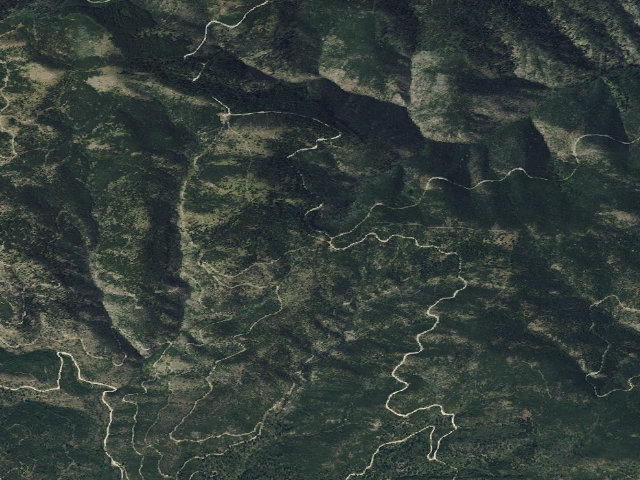Aerial image of USFS dispersed camp — MT #207