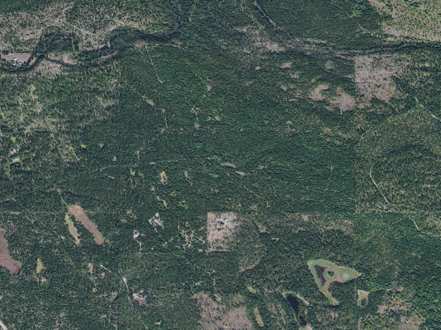 Aerial image of USFS dispersed camp — MT #21
