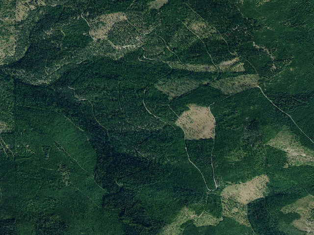 Aerial image of USFS dispersed camp — MT #211