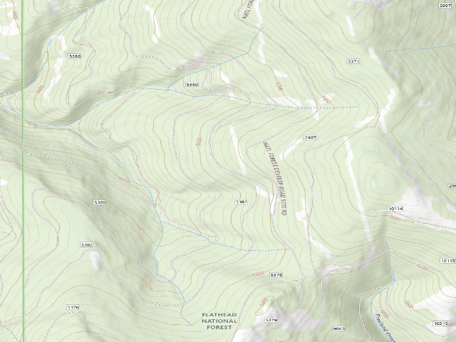 USGS topographic map of USFS dispersed camp — MT #211