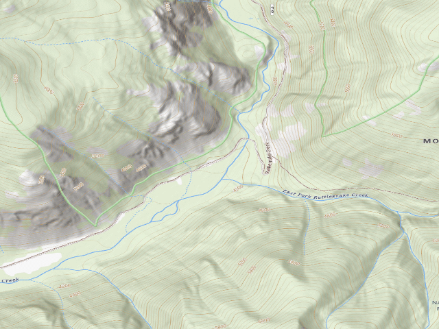 USGS topographic map of USFS dispersed camp — MT #213