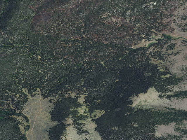 Aerial image of USFS dispersed camp — MT #22