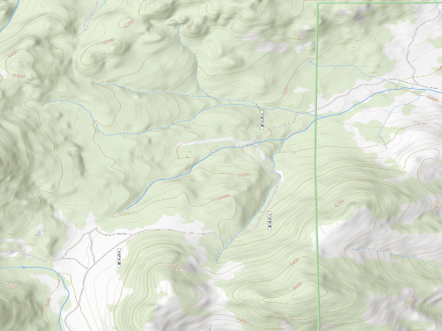 USGS topographic map of USFS dispersed camp — MT #22