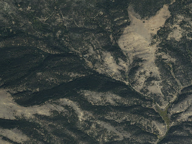 Aerial image of USFS dispersed camp — MT #221