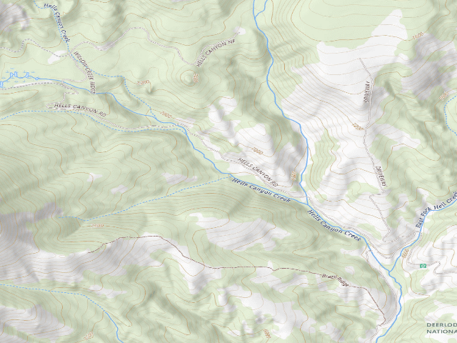 USGS topographic map of USFS dispersed camp — MT #221