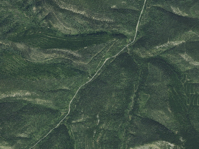Aerial image of USFS dispersed camp — MT #226