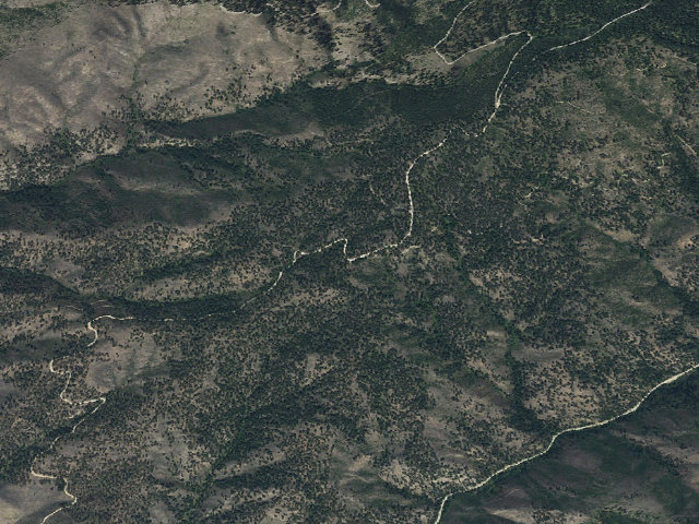 Aerial image of USFS dispersed camp — MT #232