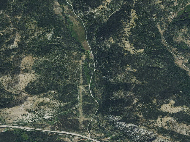 Aerial image of USFS dispersed camp — MT #239