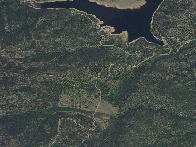 Aerial image of USFS dispersed camp — MT #24