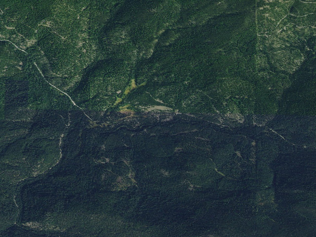 Aerial image of USFS dispersed camp — MT #243
