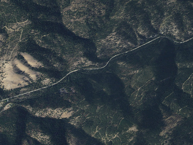 Aerial image of USFS dispersed camp — MT #244