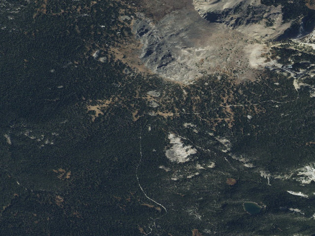 Aerial image of USFS dispersed camp — MT #246