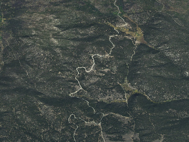 Aerial image of USFS dispersed camp — MT #25
