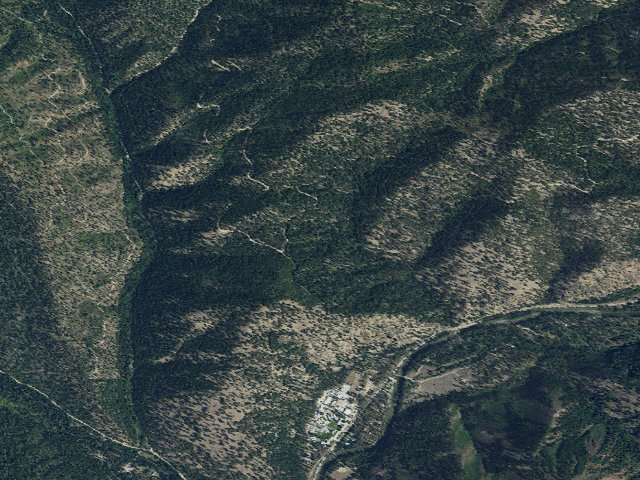 Aerial image of USFS dispersed camp — MT #252