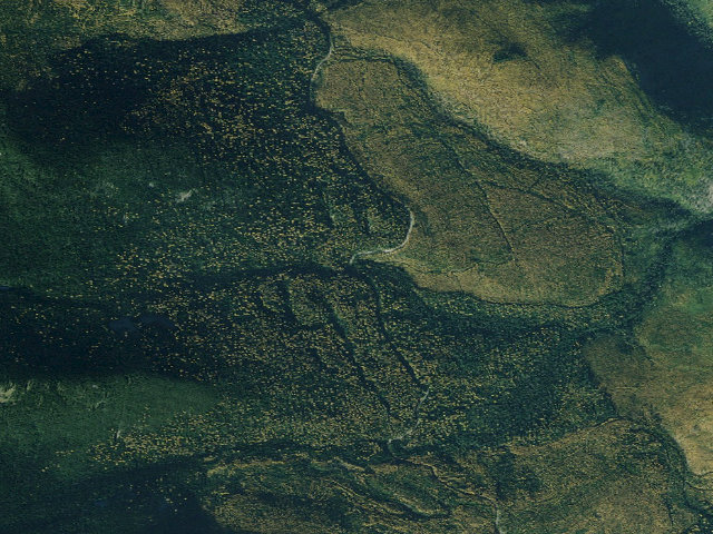 Aerial image of USFS dispersed camp — MT #254