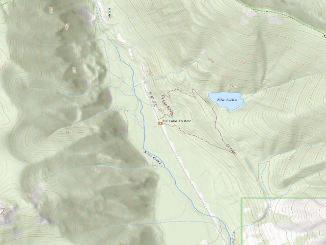 USGS topographic map of USFS dispersed camp — MT #26