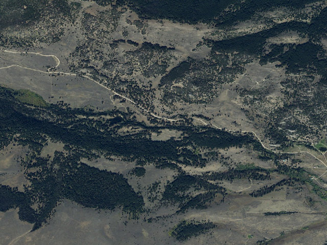 Aerial image of USFS dispersed camp — MT #261