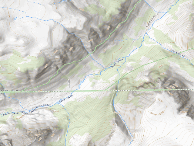 USGS topographic map of USFS dispersed camp — MT #263