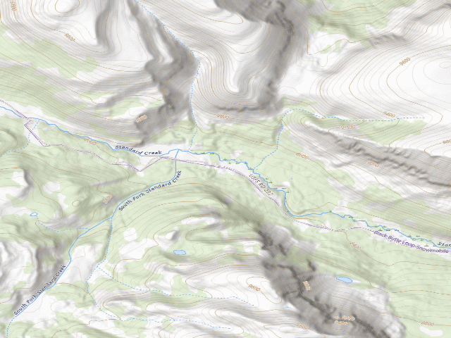 USGS topographic map of USFS dispersed camp — MT #265