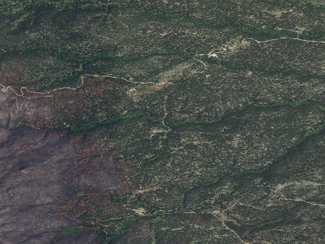 Aerial image of USFS dispersed camp — MT #266