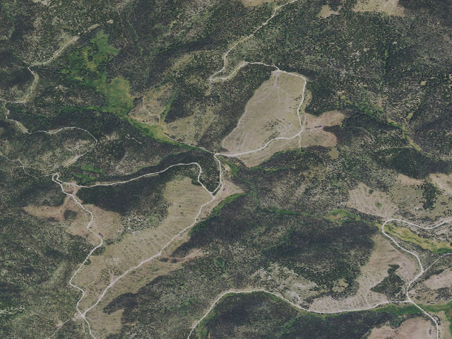 Aerial image of USFS dispersed camp — MT #267