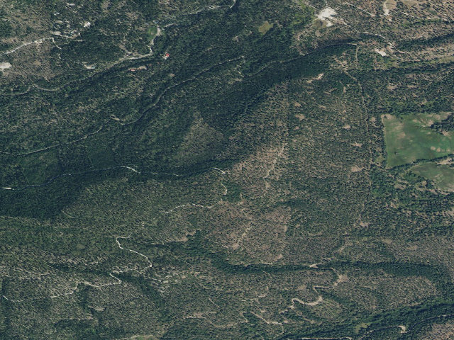 Aerial image of USFS dispersed camp — MT #269