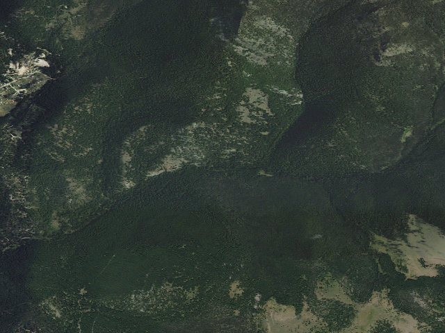 Aerial image of USFS dispersed camp — MT #27