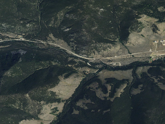 Aerial image of USFS dispersed camp — MT #270
