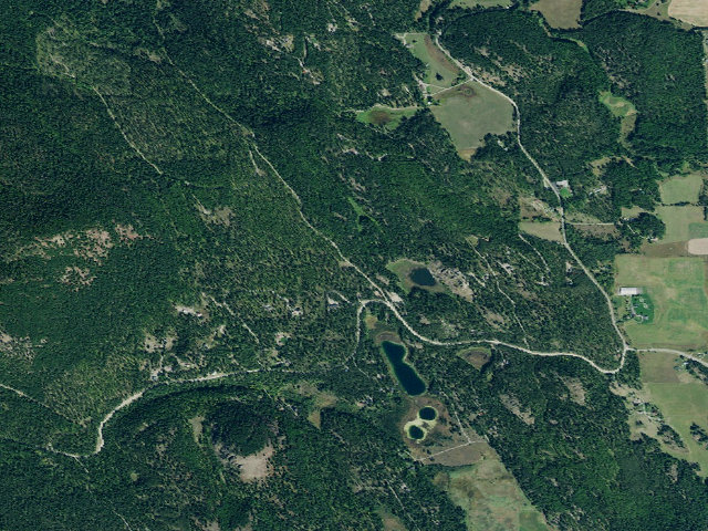 Aerial image of USFS dispersed camp — MT #271