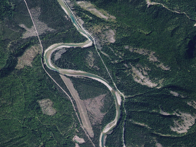 Aerial image of USFS dispersed camp — MT #273