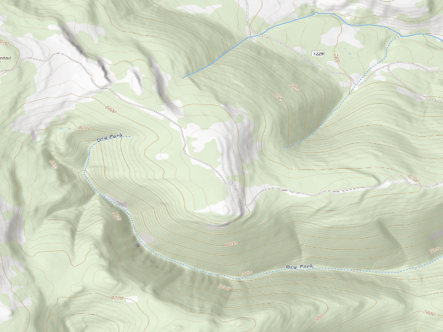 USGS topographic map of USFS dispersed camp — MT #274
