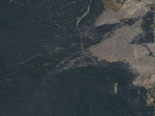 Aerial image of USFS dispersed camp — MT #275
