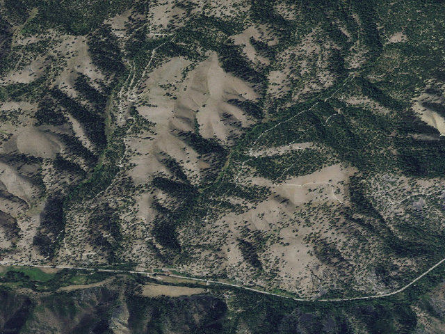 Aerial image of USFS dispersed camp — MT #276