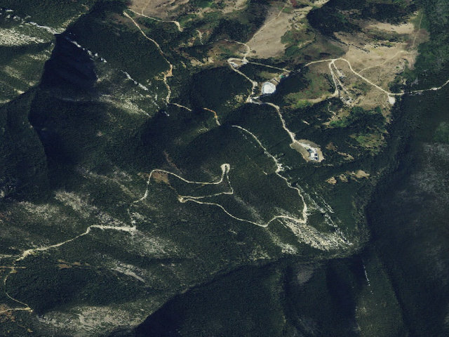 Aerial image of USFS dispersed camp — MT #278