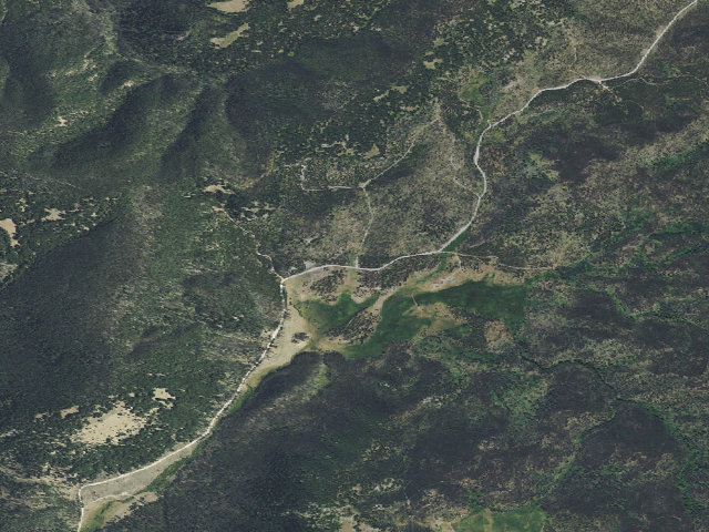 Aerial image of USFS dispersed camp — MT #280