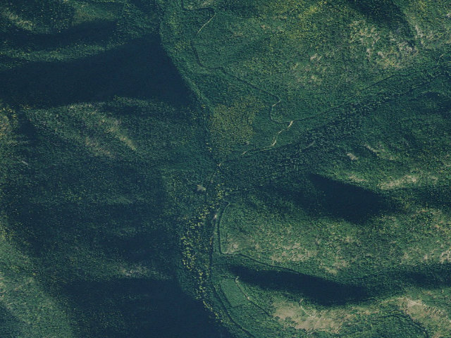 Aerial image of USFS dispersed camp — MT #281