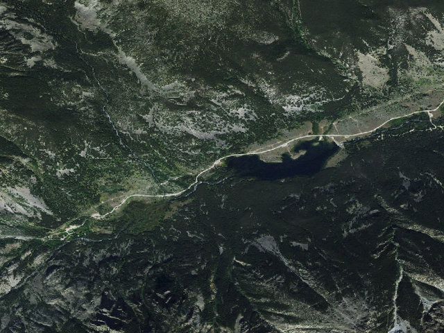 Aerial image of USFS dispersed camp — MT #283