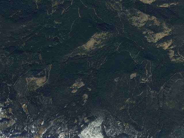 Aerial image of USFS dispersed camp — MT #284