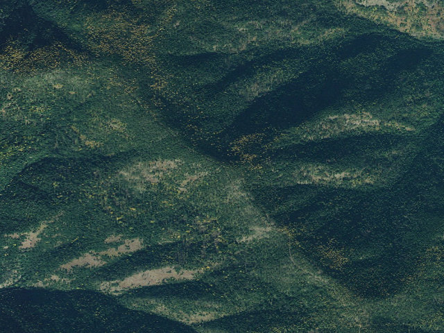 Aerial image of USFS dispersed camp — MT #286