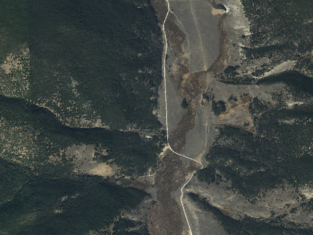 Aerial image of USFS dispersed camp — MT #288
