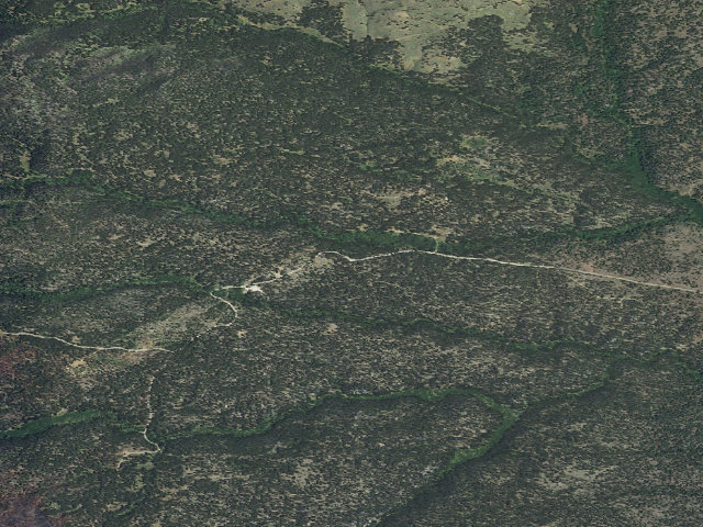 Aerial image of USFS dispersed camp — MT #289