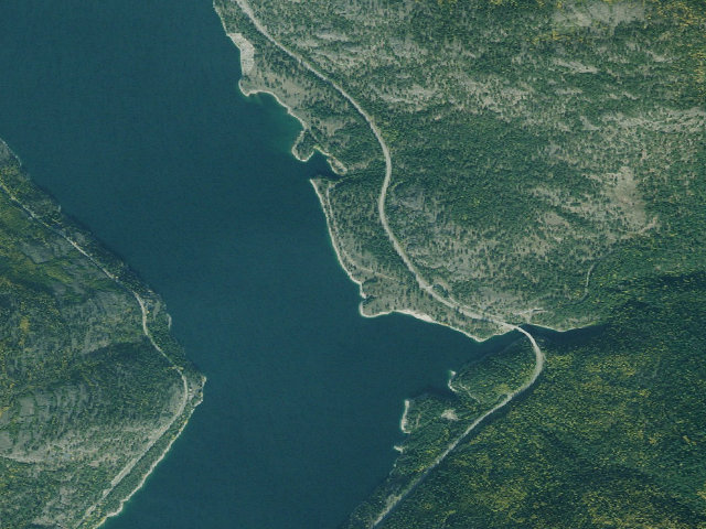 Aerial image of USFS dispersed camp — MT #291