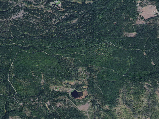 Aerial image of USFS dispersed camp — MT #292