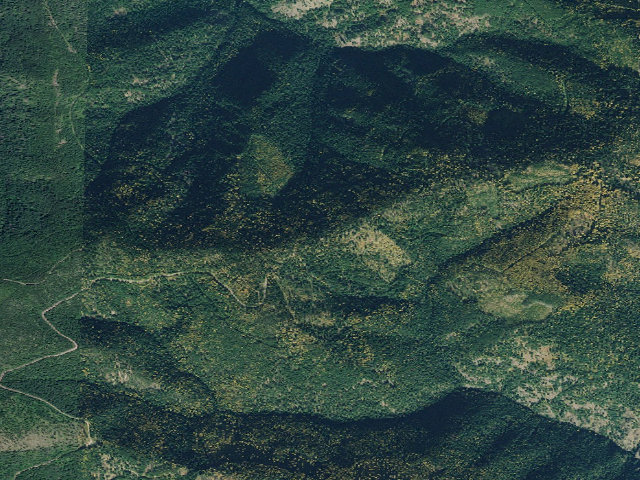 Aerial image of USFS dispersed camp — MT #293