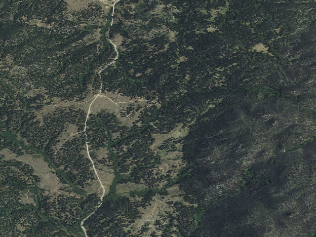 Aerial image of USFS dispersed camp — MT #298
