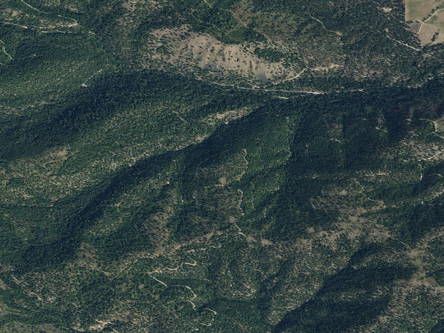Aerial image of USFS dispersed camp — MT #30